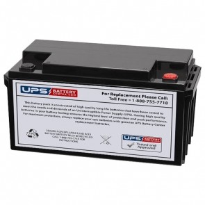 XYC 12V 65Ah DG12750S Battery with M6 Terminals