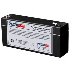Yucel 6V 3.2Ah Y3.2-6 Replacement Battery with F1 Terminals