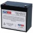Emergi-Lite 860.003 12V 45Ah Replacement Battery with Insert Terminals