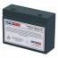 Enerwatt WP1221W 12V 6Ah Replacement Battery with Recessed Terminals