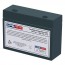 FirstPower FP1260A 12V 6Ah Battery with Recessed Terminals