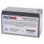 MHB 12V 7Ah MS7-12A Replacement Battery with F1 Terminals
