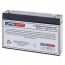 Technacell 6V 7Ah EP665 Battery with F1 Terminal