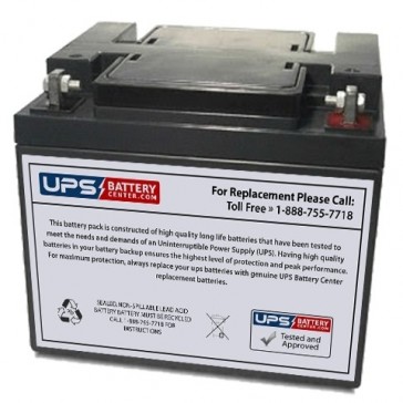 BB 12V 44Ah EVP44-12 Battery with F6 Terminals