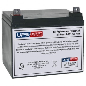 BB 12V 38Ah HR40-12S Battery with Nut & Bolt Terminals