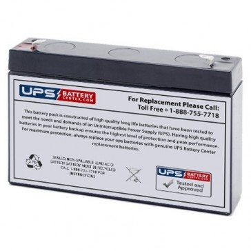 BB 6V 9Ah HR9-6 Battery with F1 Terminals