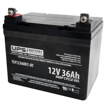 DET Power SM12V36Ah 12V 36Ah Replacement Battery with NB Terminals