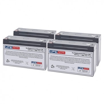 Dual Lite LM130-12V Replacement Battery Set with F1 Terminals