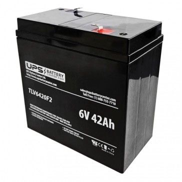 Enerwatt WP42-6 6V 42Ah Replacement Battery with F2 Terminals