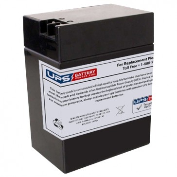 Haze 6V 14Ah HZS6-14TOY Replacement Battery with +F2 - 0.250" / -F1 - 0.187" Terminals
