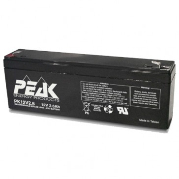  PK12V2.6F1 Peak Energy 12V 2.6Ah Battery