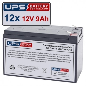 Powerware PW9125 72 EBM Compatible Replacement Battery Set