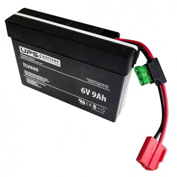 Battery for Rollplay 6V MINI Cooper Coupe Red/Black