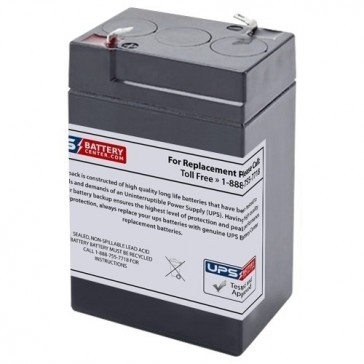 SunStone Power 6V 5Ah SPT6-4 Replacement Battery with F1 Terminals