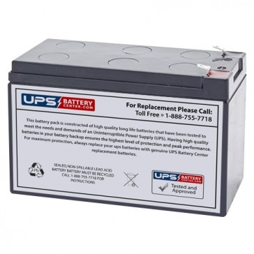 Yuasa 12V 7Ah NP7-12 Battery with F1 Terminals