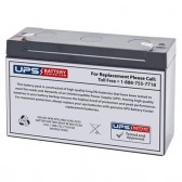 TLV6100F2 - 6V 10Ah Sealed Lead Acid Battery with F2 Terminals