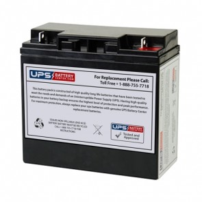 Chiway 12V 18Ah SJ12V18Ah Replacement Battery with F3 Terminals