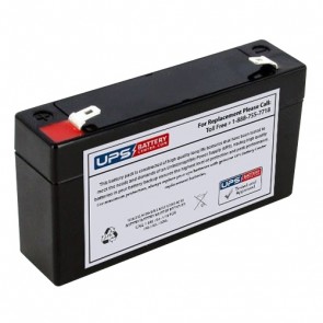 CooPower 6V 1.2Ah CP6-1.2 Battery with F1 Terminals