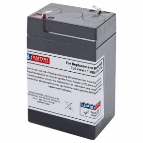 Delta DT 6045 6V 4.5Ah Replacement Battery with F1 Terminals