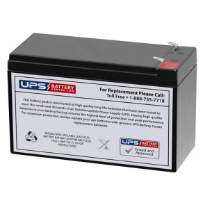 Diamec 12V 7.5Ah DM12-7.5 Battery with F1 Terminals