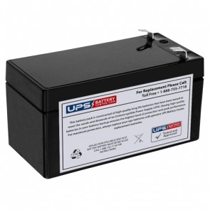 EverExceed 12V 1.3Ah AM12-1.3 Replacement Battery with F1 Terminals
