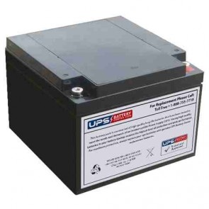 EverExceed 12V 26Ah AM12-26 Replacement Battery with M5 Terminals
