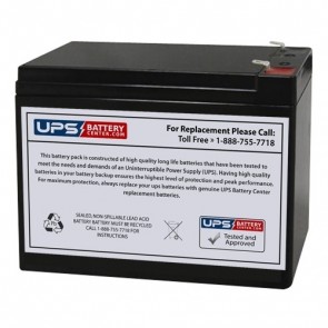 Exell 12V 10Ah EB12100SF2 Battery with F2 Terminals