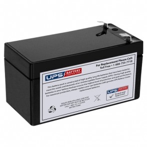 FAAM 12V 1.2Ah FTS 12-1.2 Replacement Battery with F1 Terminals