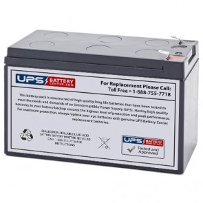 JohnLite 12V 7.2Ah 2953RL Battery with F1 Terminals