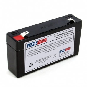 Johnson Controls JC612 6V 1.2Ah Battery with F1 Terminals