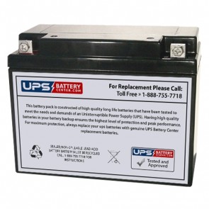 Johnson Controls JC6250 6V 20Ah Battery with NB Terminals