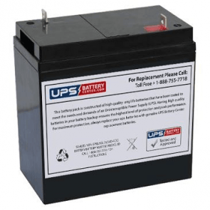PowerSonic PS-6360 6V 36Ah Replacement Battery with NB Terminals