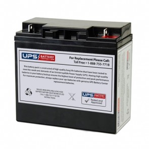 12V 20Ah Sealed Lead Acid Battery with Nut & Bolt F3 Terminals