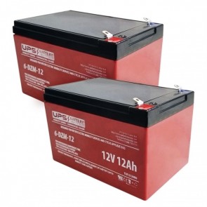 Zooma 09360 Electric Scooter (2) 12V12Ah Replacement Batteries