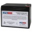 Diamec 12V 10Ah DM12-10V Battery with F2 Terminals