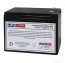 EMERGI-LITE 12V 10Ah EMF4 Battery with F1 Terminals