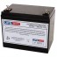 Energy Power 12V 75Ah EP-SLA12-75L Battery with M6 - Insert Terminals