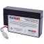 Kweight Power 12V 0.8Ah KW 12-0.8 Replacement Battery with WL Terminals