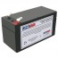 Qmed Interp 1000 EKG 12V 1.4Ah Medical Battery with F1 Terminals