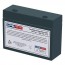 Telong 12V 6Ah TL1245C Replacement Battery with +F2 -F1 Recessed Terminals
